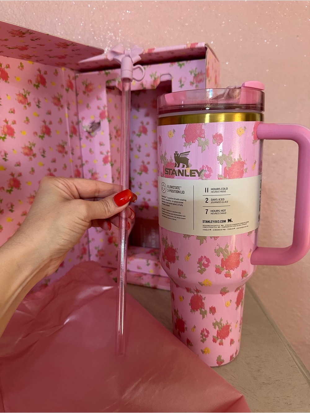 Stanley LoveShackFancy Pink Floral - Picture 7 of 8